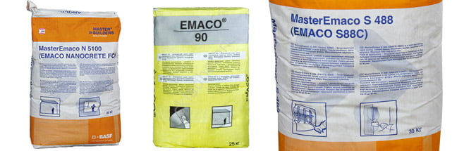 Emaco для восстановления бетона