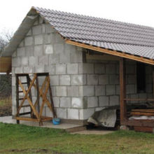 Постройка и теплоизоляция газобетонной бани от фундамента до крыши
