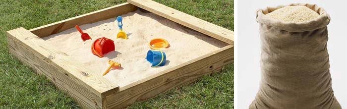 Песок для детской площадки