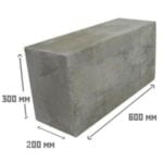 Количество пенобетонных блоков 200х300х600 мм в 1 м3 и поддоне